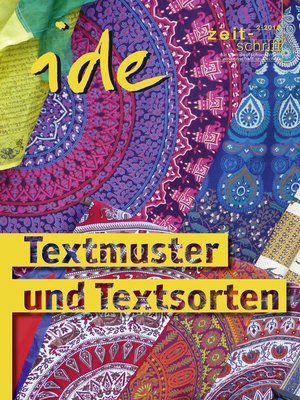 cover image of Textmuster und Textsorten